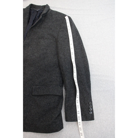 J. Crew Ludlow Blazer Jacket Mens 40R Gray Long Sleeve 2 Button Wool - Picture 6 of 7
